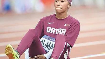 Noor Hussain Al-Malki aus Katar (l.) ist trotz ihrer Verletzung ein Vorbild für viele Frauen.