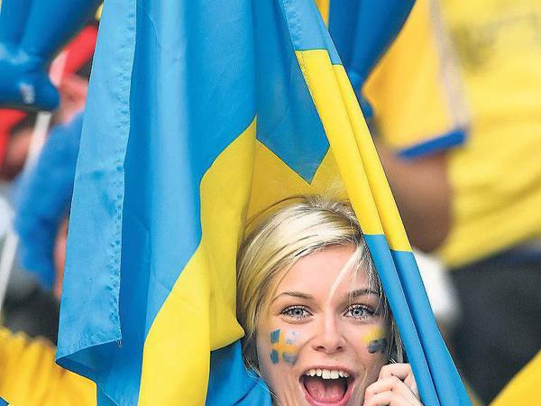 In Feierlaune. Trotz toller Fans schied Schweden bei der WM 2006 im Achtelfinale aus. 
