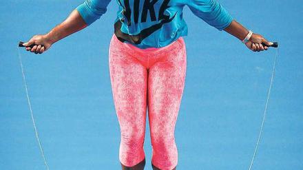 Wer hüpft, gewinnt. Serena Williams geht als große Favoritin in die Australian Open. 