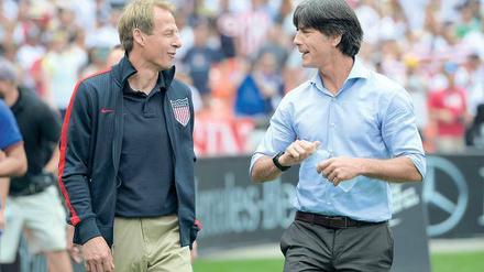 Schwäbisch-badisches Joint Venture. Jürgen Klinsmann (l.) holte Joachim Löw 2004 zur Nationalelf. 