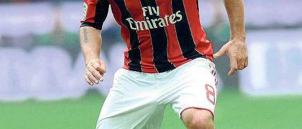 Mann unter Verdacht. Hat Gennaro Gattuso für Geld Spiele seines Klubs AC Mailand manipuliert? Noch gibt keinen Beweis. Um den zu finden, hat der Staatsanwalt eine Hausdurchsuchung bei dem italienischen Weltmeister von 2006 veranlasst. Foto: AFP