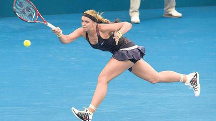 Lang gemacht. Sabine Lisicki hat ihr erstes Match der neuen Saison gewonnen. Foto: dpa
