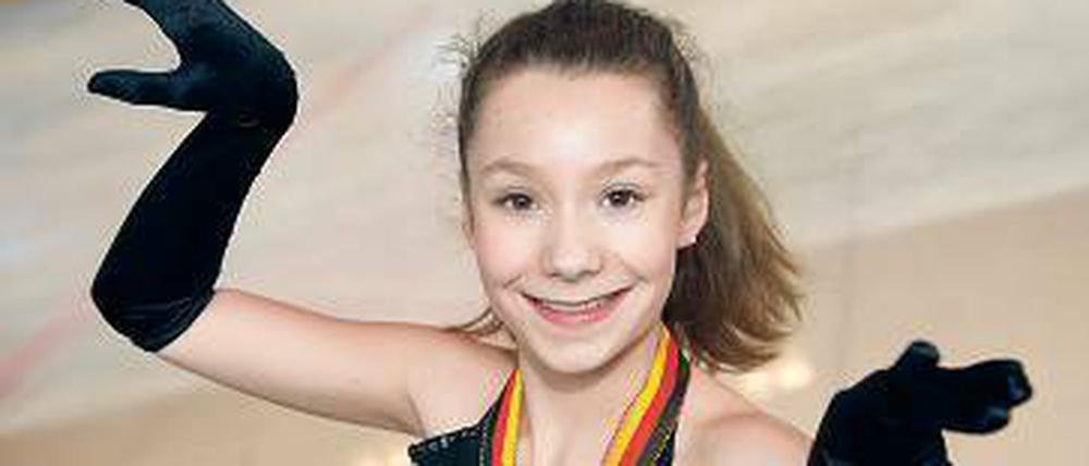 Annika Hocke, 13-jähriges Eiskunstlauf-Talent.