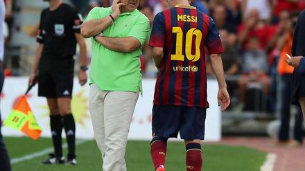 Die Zwei aus Rosario. In Barcelona wird gemunkelt, Trainer Martino hätte seine Anstellung nur Messi zu verdanken.