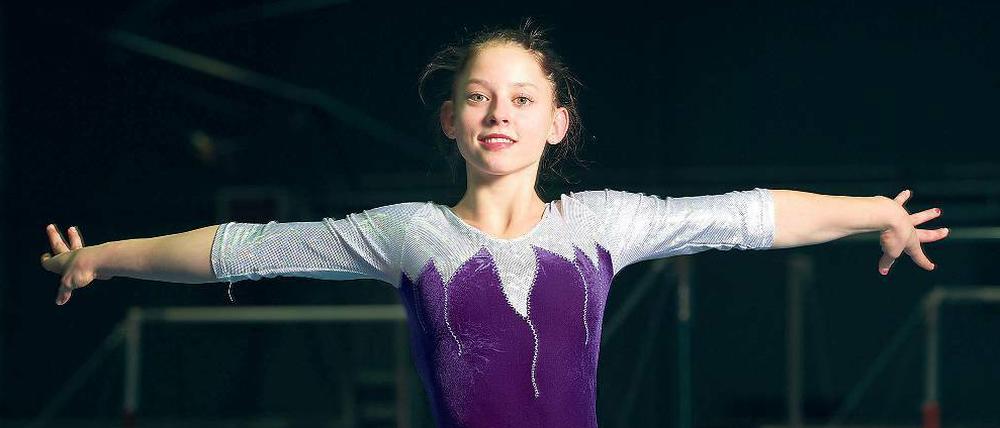Lea Wolff, 14: "Der Barren ist mein Lieblingsgerät, aber ich habe auch keine Angst vor dem Schwebebalken"