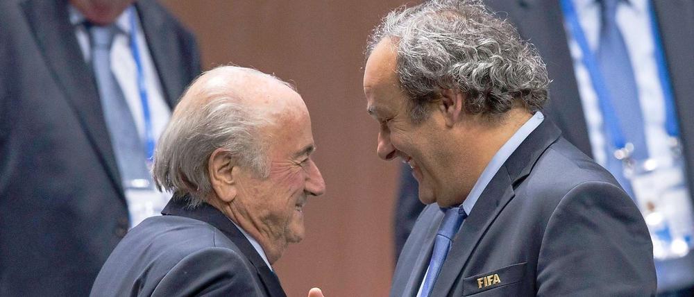 Will Platini (rechts) Fifa-Chef Blatter ablösen? 
