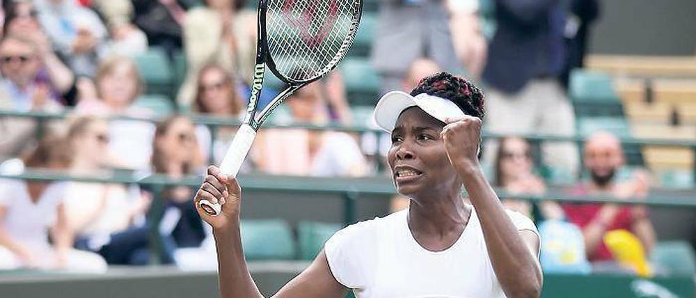 Geballte Kräfte. Venus Williams beeindruckt derzeit in Wimbledon.