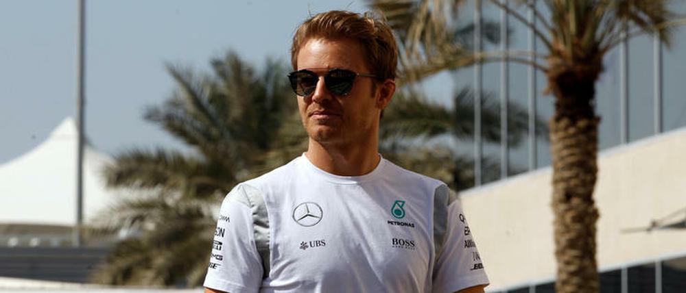 Nico Rosberg: Zur Not auch zu Fuß zum WM-Titel.