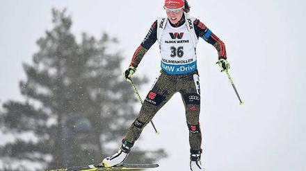 Im Kommen. Laura Dahlmeier startet mit der Mixed-Staffel in Östersund. 