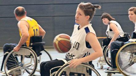 In ihrem Element. Sport bedeutet für Melanie Böhm alles. Im Rollstuhl-Basketball ist die 35-Jährige überaus talentiert.