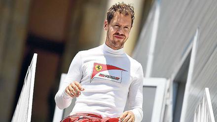 Sonnige Aussichten. Sebastian Vettel ist bei Ferrari glücklich – und die Italiener sind mit seinen sportlichen Leistungen überaus zufrieden. 