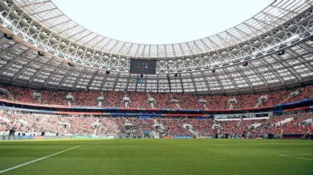 Die Hälfte der WM-Stadien in Russland sind mit Hybridrasen ausgestattet.