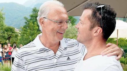 Franz Beckenbauer und Lothar Matthäus im Jahr 2015 - 25 Jahre nach dem Gewinn des WM-Titels. 