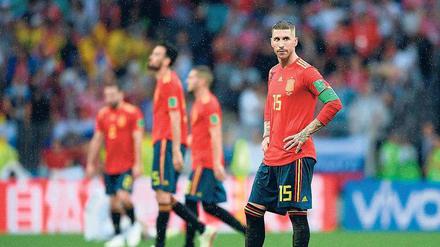 Too big to fail. Gilt nicht mehr. Die großen Spanier um Sergio Ramos versagten gegen Russland.
