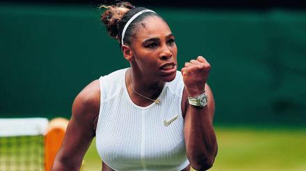 Mit Superkräften. Serena Williams würde mit einem Sieg in Wimbledon ihren 24. Erfolg bei einem Grand-Slam-Turnier feiern.