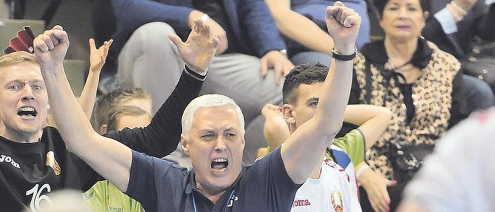 Stammgast. Weißrusslands Trainer Juri Schewzow hat sein Handball-Team zu einem ernstzunehmenden Turniergegner geformt.