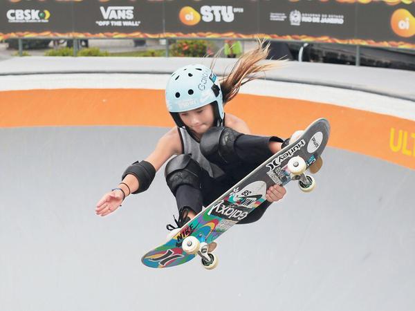 Sprunggewaltig: Sky Brown konnte schon mit drei Jahren Skateboard fahren.