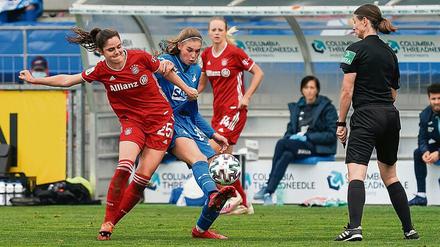 Lange spielte Sarah Zadrazil (links) in Potsdam, nun will sie mit den Bayern gegen Turbine gewinnen. 