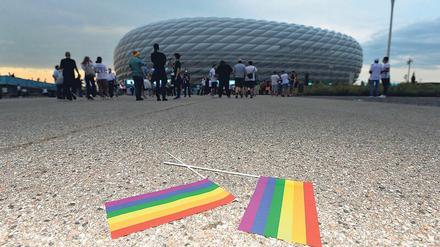 Keine Arena in Regenbogenfarben. Die Uefa untersagte die Illuminierung von München. 