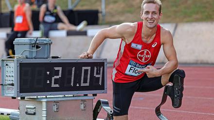 Johannes Floors, 26, reist als aktueller Weltrekordhalter über 100, 200 und 400 Meter Sprint zu den Paralympics.