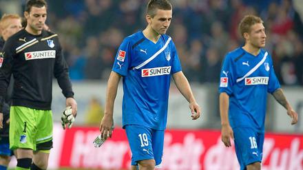 Die TSG aus Hoffenheim um Torschütze Vedad Ibisevic (l.) konnte gegen den 1. FC Kaiserslautern nicht überzeugen.
