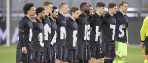 Für „Human Rights“ warb die deutsche Nationalmannschaft im vergangenen Jahr.