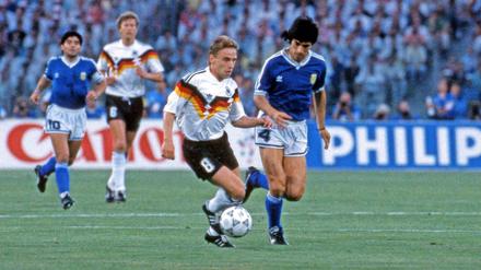 Auf dem Weg zum WM-Titel. Thomas Häßler im Finale von Rom 1990. 