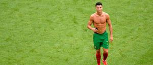 Auch bei dieser EM war Cristiano Ronaldo nach einem Vorrundenspiel oberkörperfrei zu sehen.