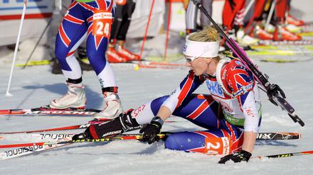 Biathlon am Boden: Britische Olympia-Teilnehmerin Amanda Lightfoot.