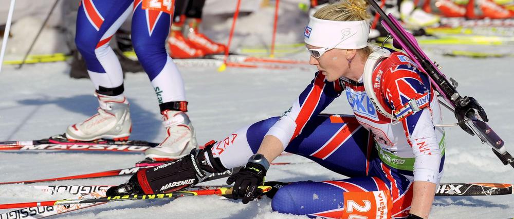 Biathlon am Boden: Britische Olympia-Teilnehmerin Amanda Lightfoot.