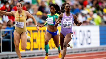 Bei der letzten EM 2018 stürmte Asher-Smith im Berliner Olympiastadion zu drei Goldmedaillen, ein Jahr später wurde sie Weltmeisterin über 200-Meter.