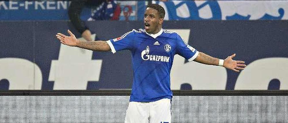 Mann des Tages auf Schalke: Jefferson Farfan, der zwei Treffer beim 3:0 über Stuttgart erzielte.