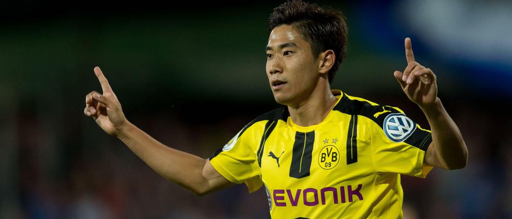Doppelspitze. Shinji Kagawa brachte Borussia Dortmund früh in Führung. 
