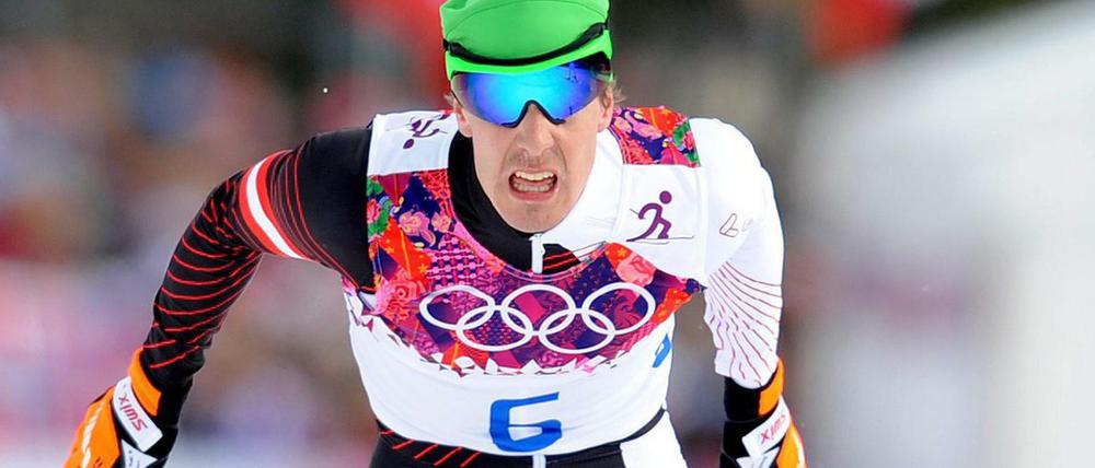 Johannes Dürr bei den Olympischen Spielen 2014 in Sotschi. 