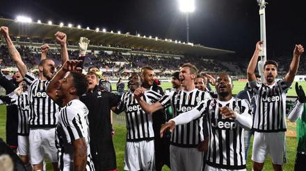 Gewohntes Bild. Juventus feiert eine Meisterschaft in Italien.