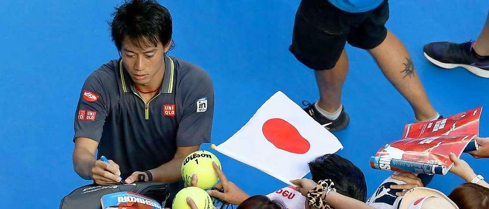 Japans Tennis-Popstar. Kei Nishikori weckt große Erwartungen in seiner Heimat.
