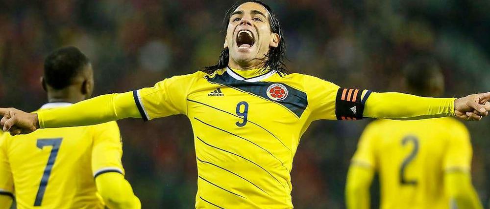 Neue Macht. Radamel Falcao schoss Kolumbien zur WM nach Brasilien und auf Platz Nummer vier der Weltrangliste.
