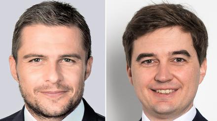 Marc Lenz (l) und Steffen Merkel sind die neuen DFL-Geschäftsführer.