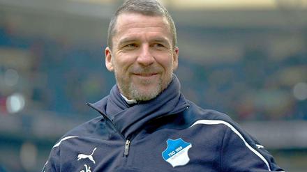 Da lachte er noch. Hoffenheims entlassener Trainer Marco Kurz.
