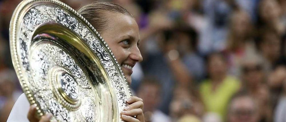 Die Tschechin Petra Kvitova gewinnt zum zweiten mal in ihrer Karriere die Tennis-Championships von Wimbledon.
