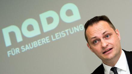 Hat einen Unterstützer weniger. Lars Mortsiefer, Vorstand der Nada, bedauert das Ausscheiden von Adidas.