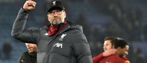 Versöhnt. Liverpools Trainer Jürgen Klopp schimpfte während des Spiels und jubelte danach.
