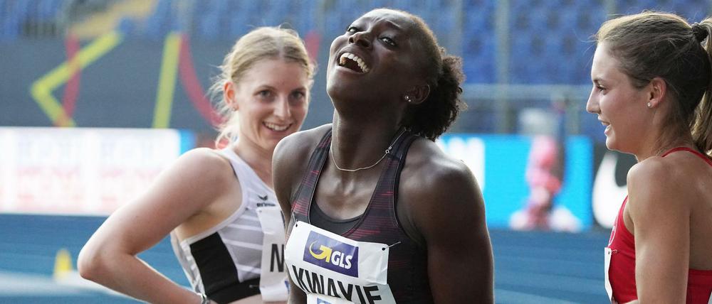 Lisa-Marie Kwayie war überglücklich nach ihrem Sieg in Braunschweig.