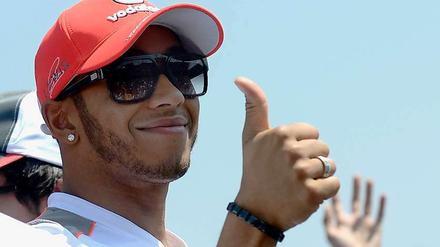 Schon vor dem Rennen siegessicher: Lewis Hamilton.