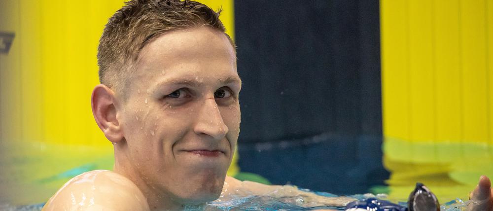 Lukas Märtens konnte nach seiner Bronzemedaille grinsen.