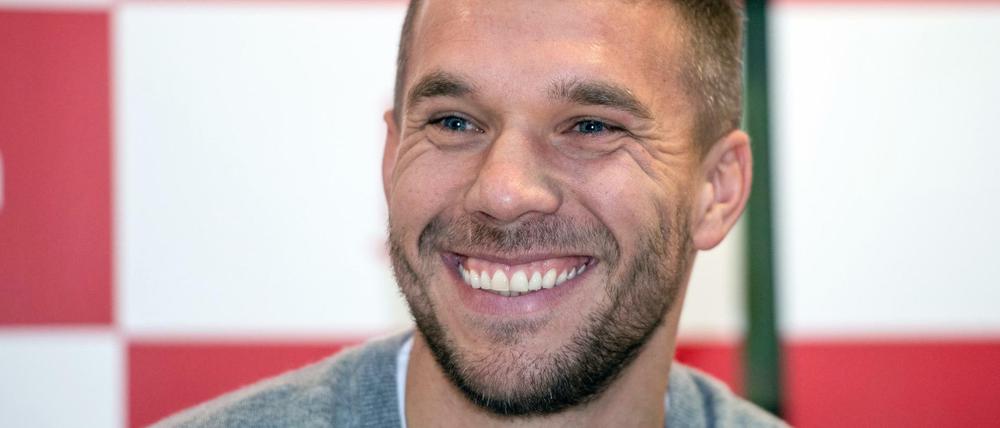 Grund zur Freude. Lukas Podolski kehrt zum 1. FC Köln zurück. In Welcher Funktion steht allerdings noch offen.