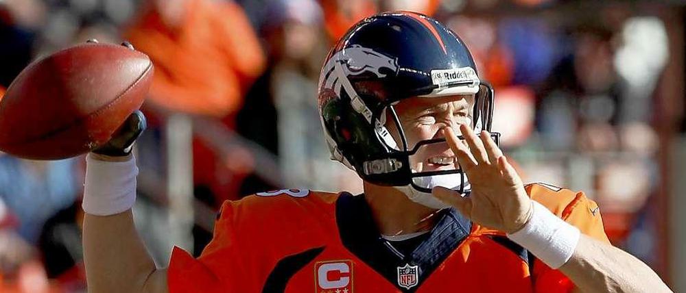 Mach es noch einmal: Quarterback Peyton Manning (37) steht im Spätherbst seiner Karriere noch einmal im Super Bowl.