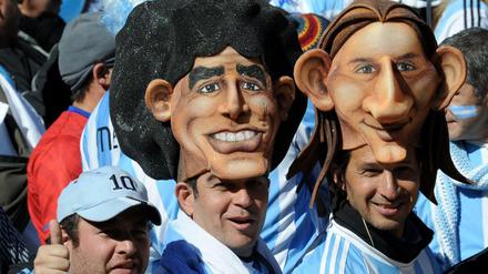 Sie überstrahlen alles. Diego Maradona und Lionel Messi sind die größten Fußballhelden Argentiniens.