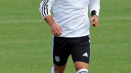 Mario Götze beim EM-Training mit der Nationalmannschaft.