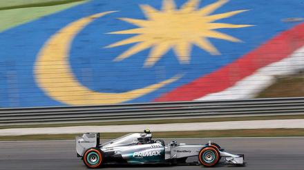 Mercedes-Pilot Nico Rosberg war in Malaysia Trainingsbester.